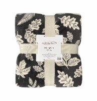 Holiday Home Microplush Leaves Harvest Throw