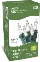 Holiday Home® LED Green Wire Mini Christmas Lights - Warm White Perspective: Main