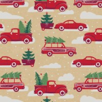 Holiday Home® Gift Wrap - Christmas Cars Perspective: Main