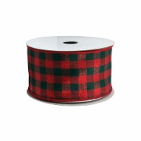 Holiday Home Red / Green Plaid Ribbon Perspective: Main