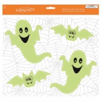 Holiday Home® Halloween Glow Ghost Gel Cling Perspective: Main