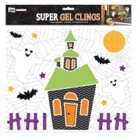 Holiday Home® Halloween House Gel Cling Perspective: Main