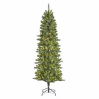 Holiday Home Burlington Spruce Tree with Clear Lights Perspective: Main