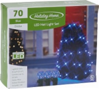 Holiday Home® Indoor Outdoor 70 Globe LED Net Christmas Light Set - Blue Perspective: Main
