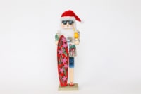 Holiday Home 14in Santa Surf Christmas Nutcracker Perspective: Main