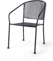HD Designs Outdoors Taylor Mesh Stacking Chair - Black Perspective: Main