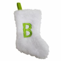 Holiday Home White Plush Mini Stocking - B Perspective: Main