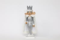 Holiday Home 14in Silver/White Christmas Queen Nutcracker Perspective: Main
