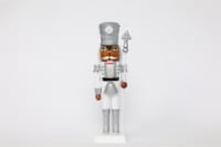 Holiday Home Silver/White Ethnic King Christmas Nutcracker Perspective: Main