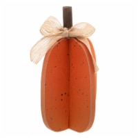 Holiday Home Mini Wood Pumpkin with Bow - Assorted Perspective: Main