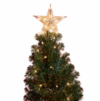 Holiday Home Glitter Star Tree Topper - Silver Perspective: Main