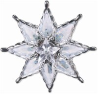 Holiday Home® Star Jewel Tree Topper - Clear/Silver Perspective: Main