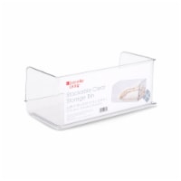 Everyday Living Long Rectangle Stackable Storage Bin - Clear