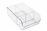 Everyday Living 3 Compartment Storage Bin - Clear Perspective: Main