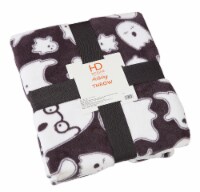 HD Designs® Holiday Booey Whos Throw Blanket - Jet Black Perspective: Main
