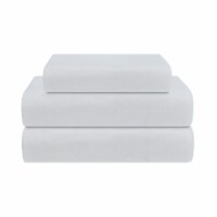 Everyday Living Jersey Sheet Set - 3 Piece - Heather White