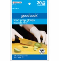 Everyday Living Goodcook Medium Disposable Nitrile Food Prep Gloves - White Perspective: Main