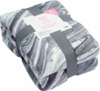 HD Designs® Holiday Valentine Marble Microplush Blanket - Gray Perspective: Main