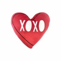 HD Designs® Holiday XoXo Heart Mini Pillow - Red/White Perspective: Main