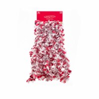 Holiday Home Tinsel Garland - Red/White Perspective: Main