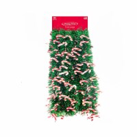 Holiday Home Candy Canes Tinsel Garland Perspective: Main