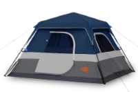Glacier's Edge 6-Person Instant Cabin Tent - Navy/Gray