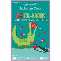 Holiday Home® Pal-igator Valentine Exchange Cards with Stickers Perspective: Main