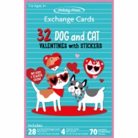 Holiday Home® Dogs & Cats Valentine Exchange Cards with Stickers Perspective: Main