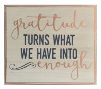 Holiday Home® Thanksgiving Gratitude Wall Sign Perspective: Main