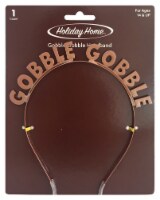 Holiday Home Thanksgiving Gobble Gobble Metal Headband - Brown Perspective: Main