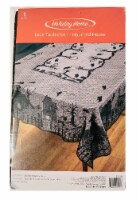 Holiday Home™ Haunted House Lace Tablecloth - Black Perspective: Main