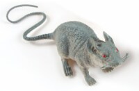 Holiday Home Rat Figure - Gray/Red Perspective: Main