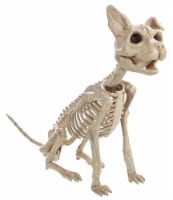 Holiday Home Skeleton Sitting Cat Decor Perspective: Main