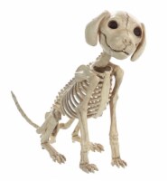 Holiday Home Skeleton Sitting Puppy Decor Perspective: Main