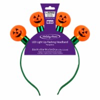 Holiday Home™ LED Light Up Flashing Pumpkin Headband Perspective: Main