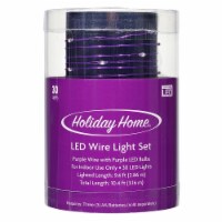 Holiday Home® 30 LED Wire Light Set - Purple Perspective: Main
