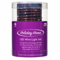 Holiday Home® 30 LED Wire Light Set - Orange Perspective: Main