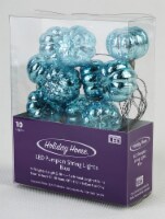 Holiday Home 10 LED Pumpkin String Lights - Blue Perspective: Main