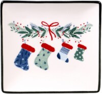 Holiday Home Stocking Appetizer Plate Perspective: Main