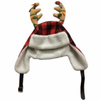Holiday Home Novelty Santa Hat with Antlers Perspective: Main