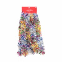 Holiday Home® Rainbow Tinsel Garland - Snowblush/Silver Perspective: Main
