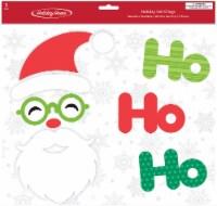 Holiday Home® Santa Ho Ho Ho Gel Clings Perspective: Main