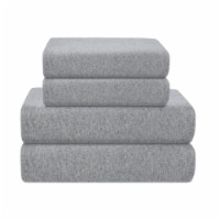Everyday Living Jersey Sheet Set - 3 Piece - Heather Gray