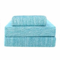 Everyday Living Jersey Sheet Set - 3 Piece - Spacedye Turquoise