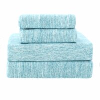 Everyday Living Jersey Sheet Set – Spacedye Turquoise