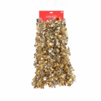 Holiday Home Tinsel Garland - Gold/Metallic Silver Perspective: Main