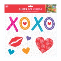 Holiday Home® Large Valentine's Day XOXO Gel Cling Perspective: Main