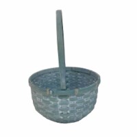 Holiday Home Round Bottom Easter Basket - Aqua Perspective: Main