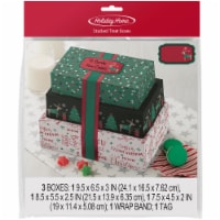 Holiday Home® Stacked Holiday Treat Boxes - Multicolor Perspective: Main
