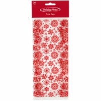Holiday Home™ Snowflake Treat Bags - Red/Clear Perspective: Main